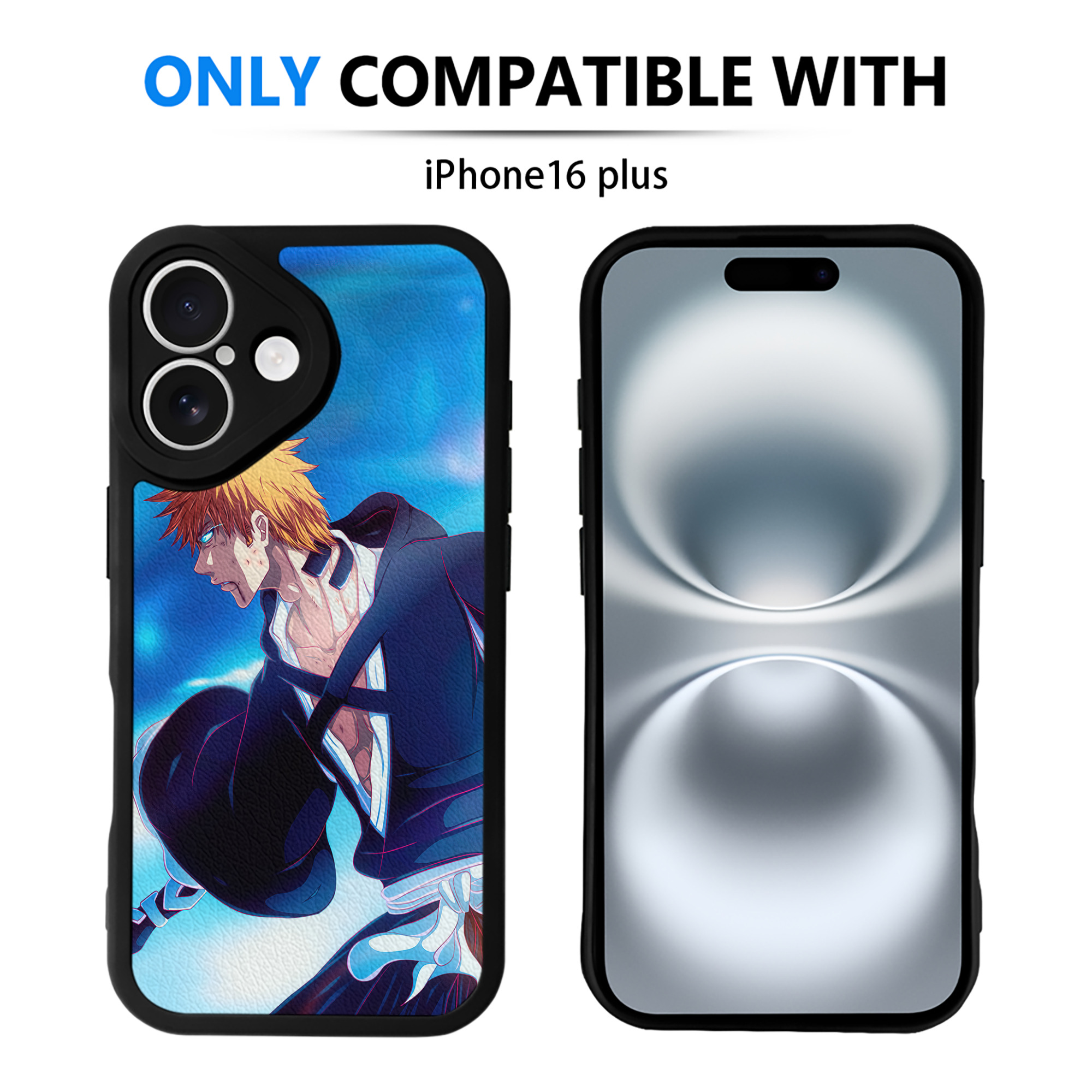 （画像用） ブリーチ BLEACH 【iPhone 16シリーズ対応】シリコンスマホケース（レザー調） 材質：シリコン